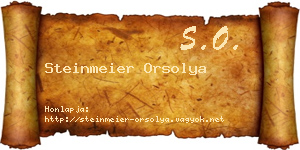 Steinmeier Orsolya névjegykártya